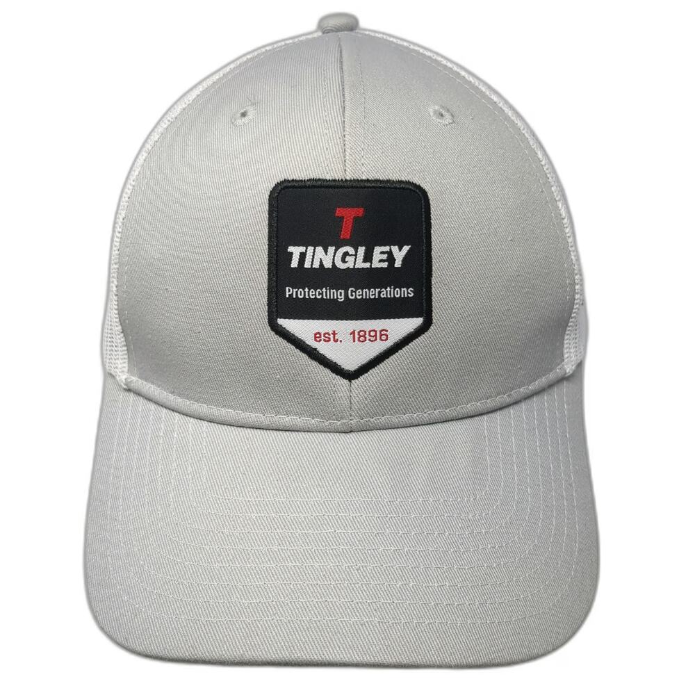 Tingley Trucker Hat Gray White One Size Mesh Snapback Protecting Generations